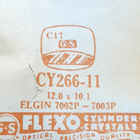 Elgin 7002p - 7003p Cy266-11 Watch Crystal للأجزاء والإصلاح