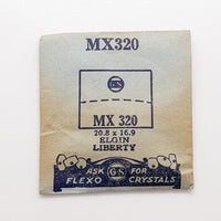 Elgin Liberty MX320 Uhr Kristall für Teile & Reparaturen