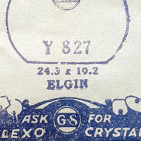 Elgin Y827 reloj Cristal para piezas y reparación