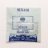 Elgin 1835 MX416 Uhr Kristall für Teile & Reparaturen