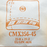 Elgin 4616 CMX356-45 Crystal di orologio per parti e riparazioni