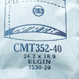 Elgin 3530-39 CMT352-40 reloj Cristal para piezas y reparación