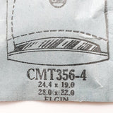 Elgin CMT356-4 Uhr Kristall für Teile & Reparaturen