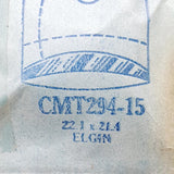 Elgin CMT294-15 Uhr Kristall für Teile & Reparaturen