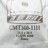 Elgin Avery 9500 CMT360-11H Uhr Kristall für Teile & Reparaturen