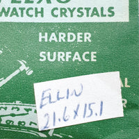 Elgin PMX326 Watch Crystal للأجزاء والإصلاح