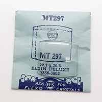 Elgin Deluxe 3856-3862 MT297 Uhr Kristall für Teile & Reparaturen