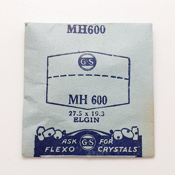 Elgin MH600 Uhr Kristall für Teile & Reparaturen