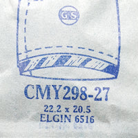 Elgin 6516 CMY298-27 Watch Crystal للأجزاء والإصلاح