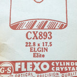 Elgin Elite CX893 Uhr Kristall für Teile & Reparaturen