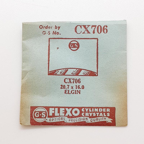 Elgin CX706 Uhr Kristall für Teile & Reparaturen