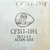 Elgin 5151 CF311-19H Watch Crystal for Parts & Repair
