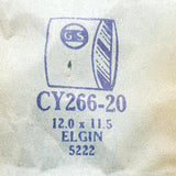 Elgin 5222 CY266-20 Watch Crystal for Parts & Repair