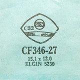 Elgin 5230 CF346-27 Watch Crystal for Parts & Repair