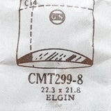 Elgin CMT299-8 Watch Crystal للأجزاء والإصلاح