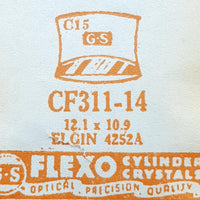 Elgin 4252A CF311-14 montre Cristal pour les pièces et réparation