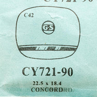 Concord CY721-90 Watch Crystal for parts & Repair