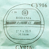 Rodania CY916 Watch Crystal for Parts & Repair