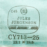 Jules Jurgensen CY713-25 Watch Crystal for Parts & Repair