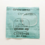 Jules Jurgensen CY713-25 Watch Crystal for Parts & Repair
