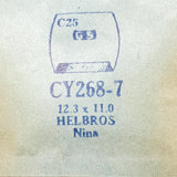 Helbros Nina Cy268-7 Uhr Kristall für Teile & Reparaturen
