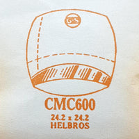 Helbros CMC600 Uhr Kristall für Teile & Reparaturen