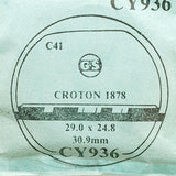 Croton 1878 CY936 Watch Crystal for Parts & Repair