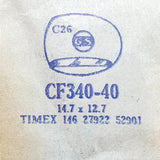 Timex 146 27922 52901 CF340-40 reloj Cristal para piezas y reparación