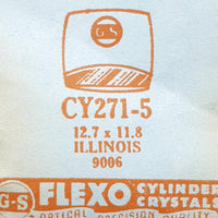 Illinois 9006 Cy271-5 Crystal di orologio per parti e riparazioni