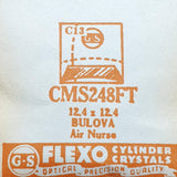 Bulova ممرضة الهواء CMS248ft Watch Crystal للأجزاء والإصلاح