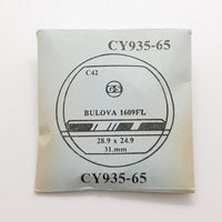 Bulova 1609fl Cy935-65 Crystal di orologio per parti e riparazioni