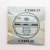 Bulova Baylor Cy884-25 Watch Crystal for parts & eplay