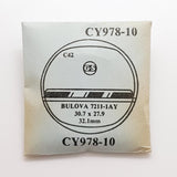 Bulova 7211-1AY CY978-10 Watch Crystal for Parts & Repair