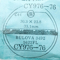 Bulova 3492 1622fl CY976-76 reloj Cristal para piezas y reparación