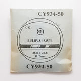 Bulova 1545fl Cy934-50 Uhr Kristall für Teile & Reparaturen