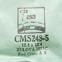 Bulova الصليب الأحمر A B 1023C CMS248-5 مشاهدة Crystal للأجزاء والإصلاح