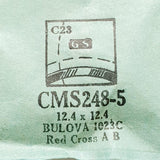 Bulova Roter Kreuz A B 1023C CMS248-5 Uhr Kristall für Teile & Reparaturen