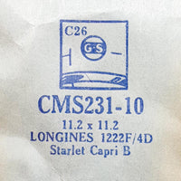 Longines 1222F/4D CMS231-10 reloj Cristal para piezas y reparación