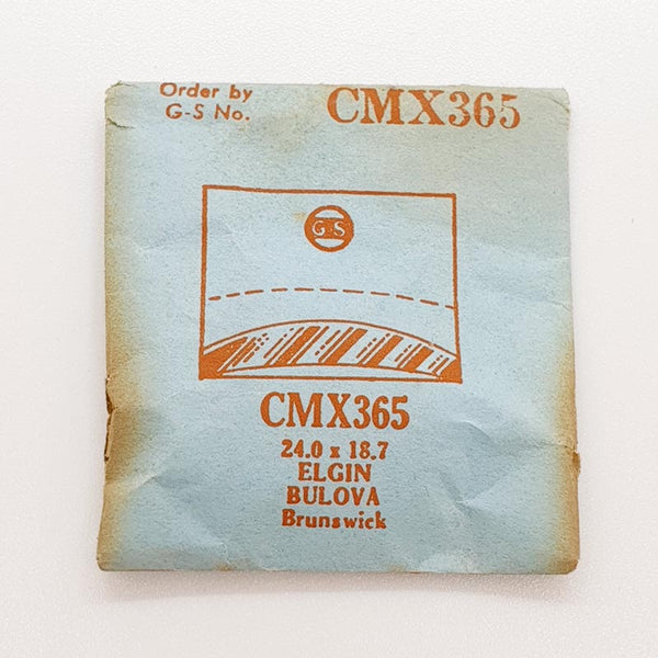 Elgin Bulova Brunswick CMX365 Watch Crystal for Parts & Repair