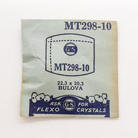 Bulova MT298-10 Watch Crystal for Parts & Repair