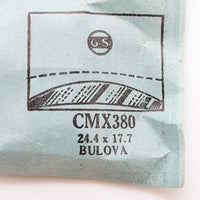 Bulova CMX380 reloj Cristal para piezas y reparación