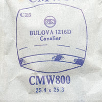 Bulova Cavalier 1216d CMW800 reloj Cristal para piezas y reparación