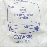 Bulova Cavalier 1216d CMW800 reloj Cristal para piezas y reparación