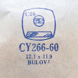 Bulova CY266-60 montre Cristal pour les pièces et réparation