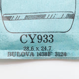 Bulova 1438f 3124 CY933 montre Cristal pour les pièces et réparation