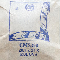 Bulova CMS390 Watch Crystal for Parts & Repair