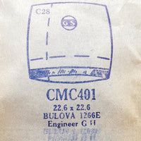 Bulova مهندس G H 1266E CMC401 Watch Crystal للأجزاء والإصلاح