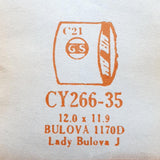 Bulova Lady J 1170d CY266-35 montre Cristal pour les pièces et réparation