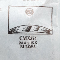 Bulova CMX374 Crystal di orologio per parti e riparazioni