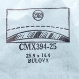 Bulova CMX394-25 Watch Crystal for Parts & Repair